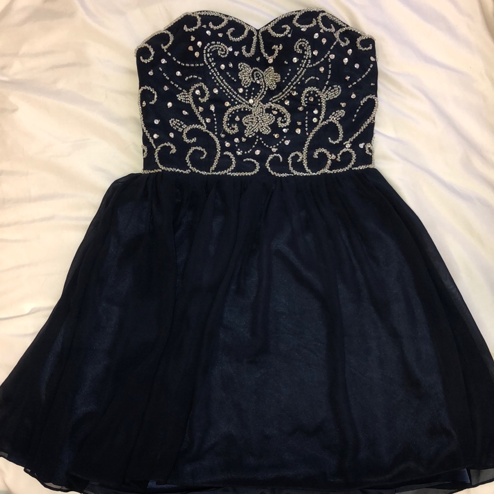 Stunning Deep Navy Blue Dress!